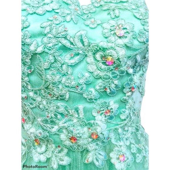 Dancing Queen Dress Size XS Dance Cocktail Party Special Occasion Blue - Picture 2 of 8